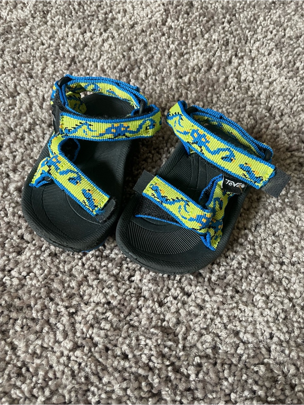 Teva Kids' Blue & Yellow Sport Sandals (size 2 & 3)